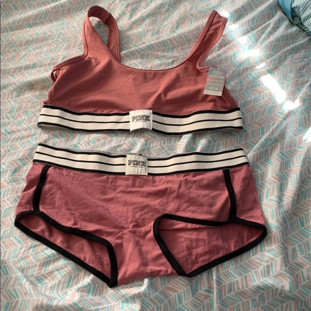 Victoria’s Secret sports bra and panty